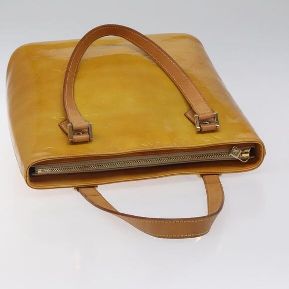 LOUIS VUITTON Monogram Vernis Houston Hand Bag Beige M91004 - Picture 6 of 13